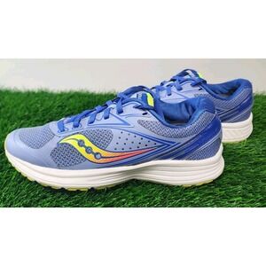 Saucony Womans Grid Seeker Running Shoes In Blue Neon Size 8.5 Training